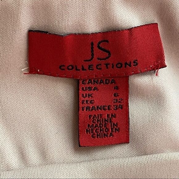 JS Collections  sheath dress with mesh overlay - Picture 9 of 11